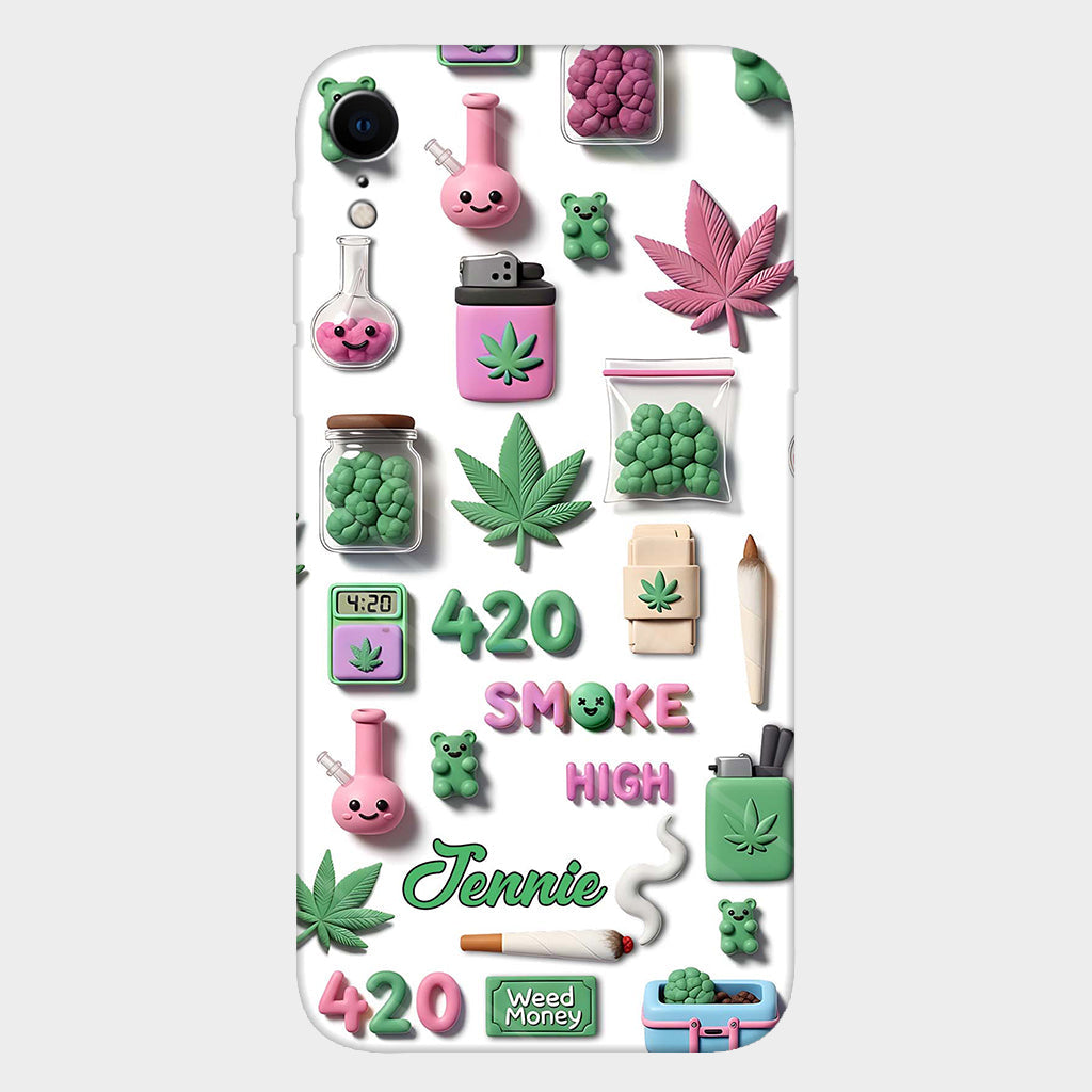 Stoner Chic – Personalisierte Handyhülle mit Weed-Motiv