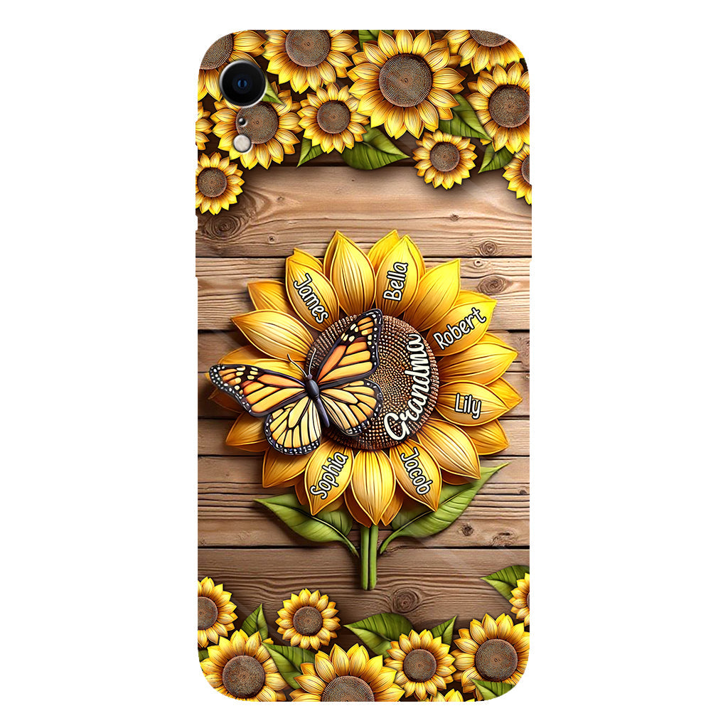 Du bist mein Sonnenschein, Oma und Mama – Personalisierte Handyhülle mit Oma-Motiv