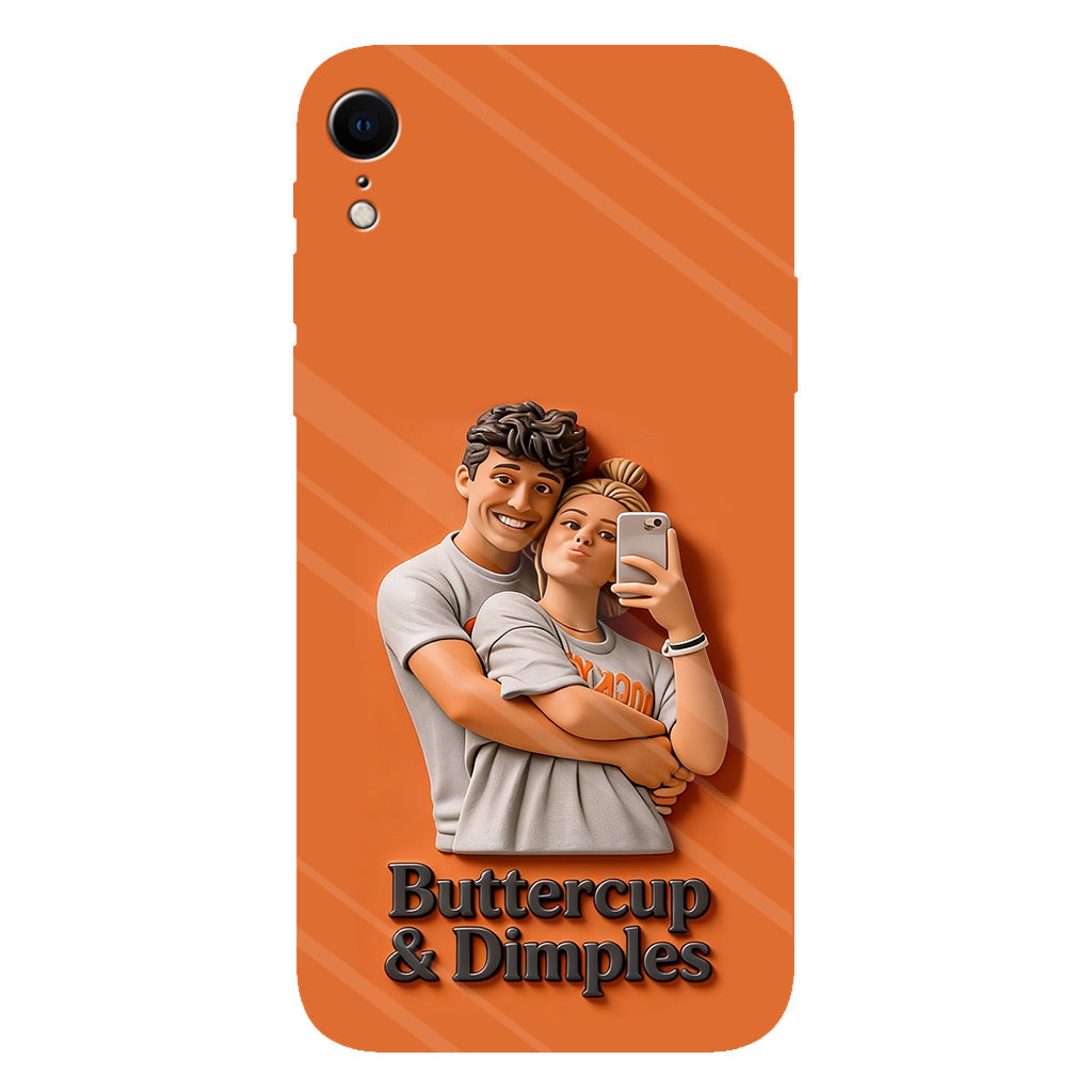 Individuell gestaltbar mit jedem Foto – Perfektes Valentinstagsgeschenk – Personalisierte Handyhülle mit vollflächigem Aufdruck für Paare