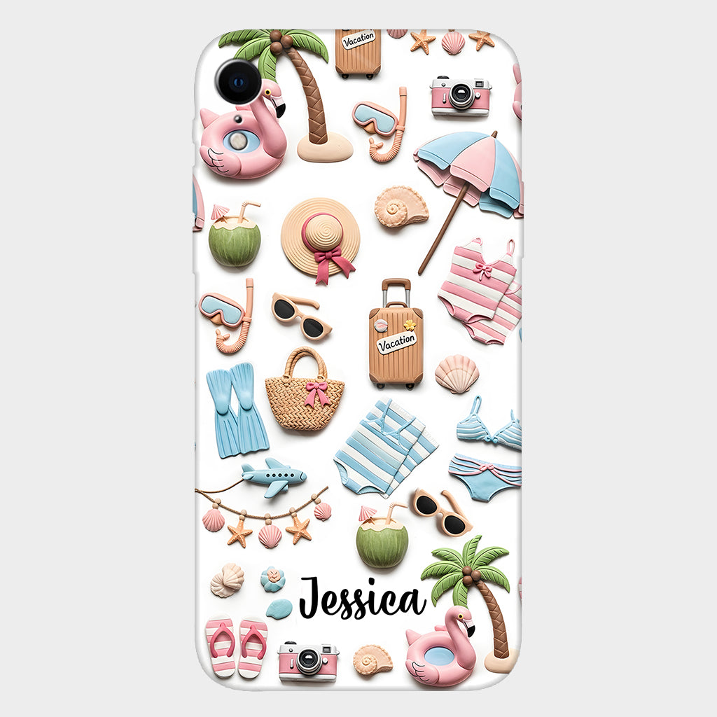 Strandliebhaberin – Personalisierte Handyhülle mit Meeresmotiv