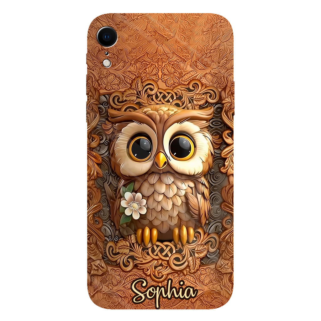 Beautiful Owl - Personalized Owl Full Print Phone Case