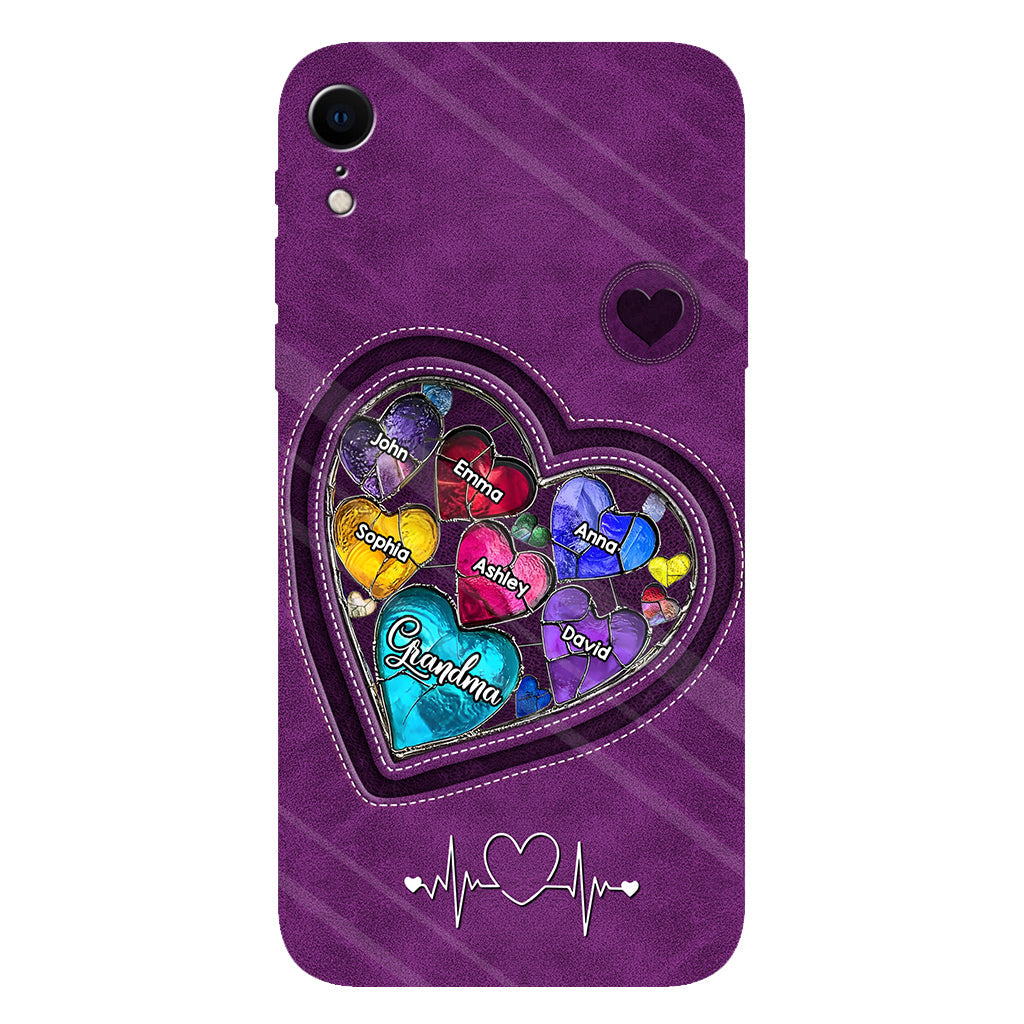 Grandma's Mom's Sweethearts - Personalized Grandma Full Print Phone Case