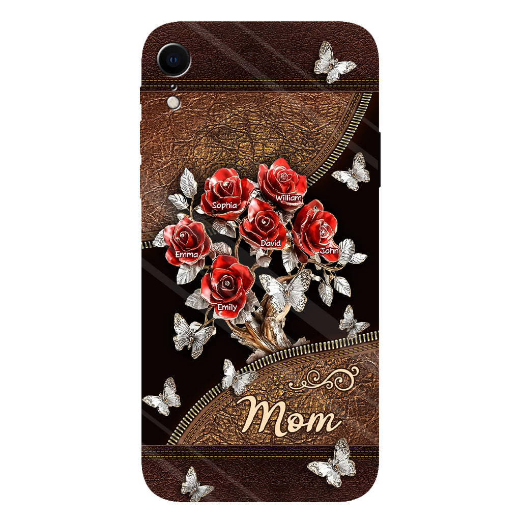 Wunderschönes Rosen-Geschenk für Mama, Oma,... - Personalisierte Handyhülle mit Vollbild-Aufdruck für Mutter