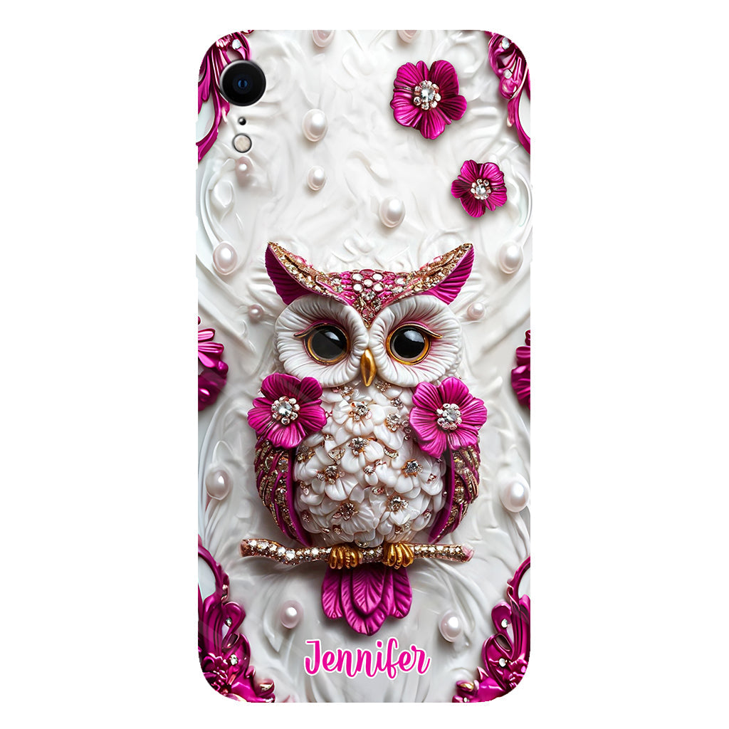 Beautiful Owl - Personalized Owl Full Print Phone Case