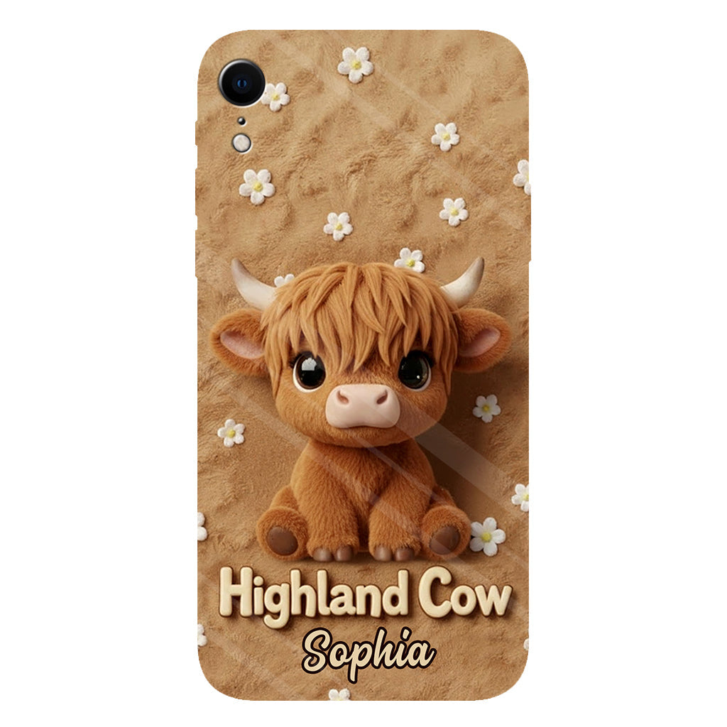 Just A Girl Who Loves Highland Cows - Personalized Highland Cow Full Print Phone Case