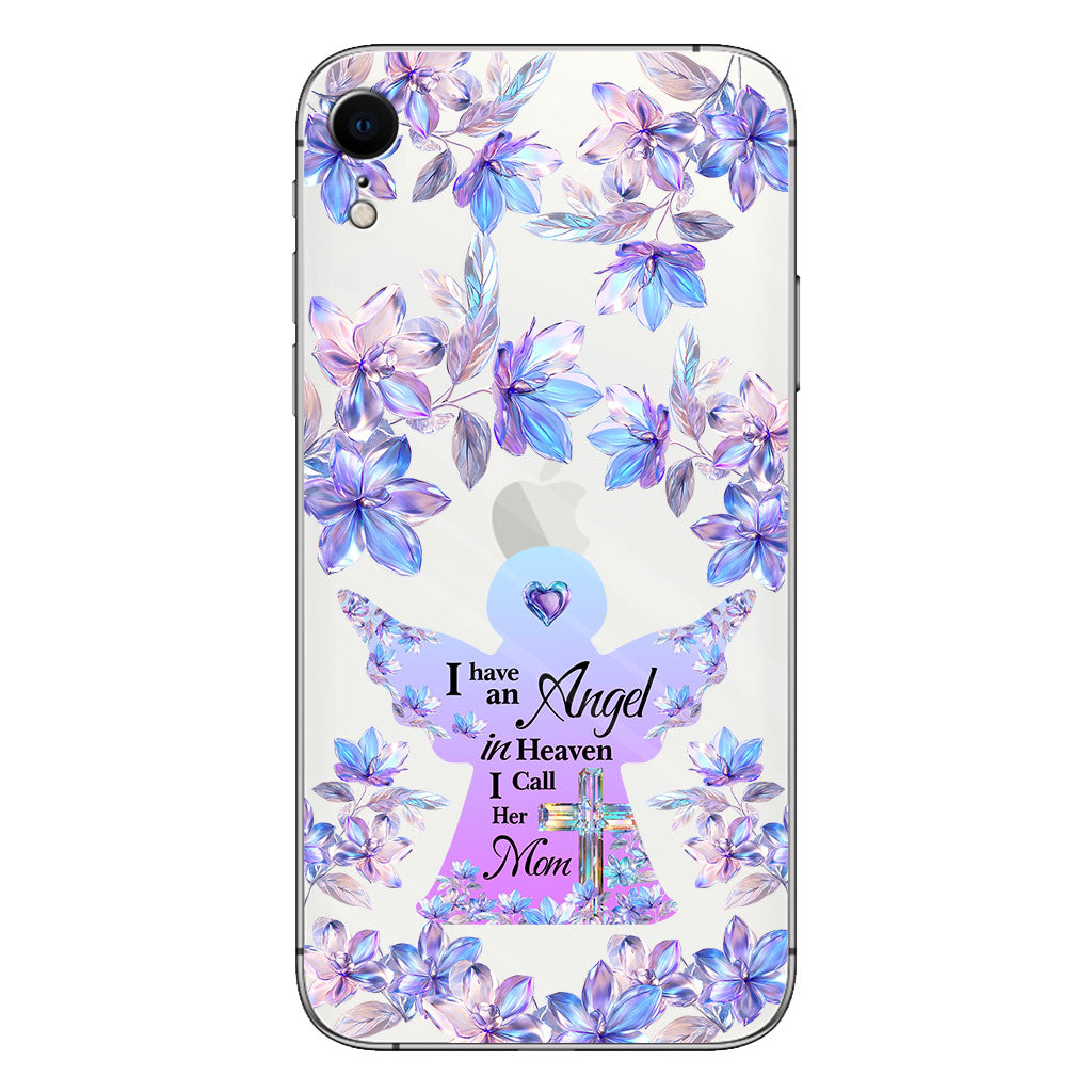 Angel In Heaven - Personalized Memorial Clear Phone Case