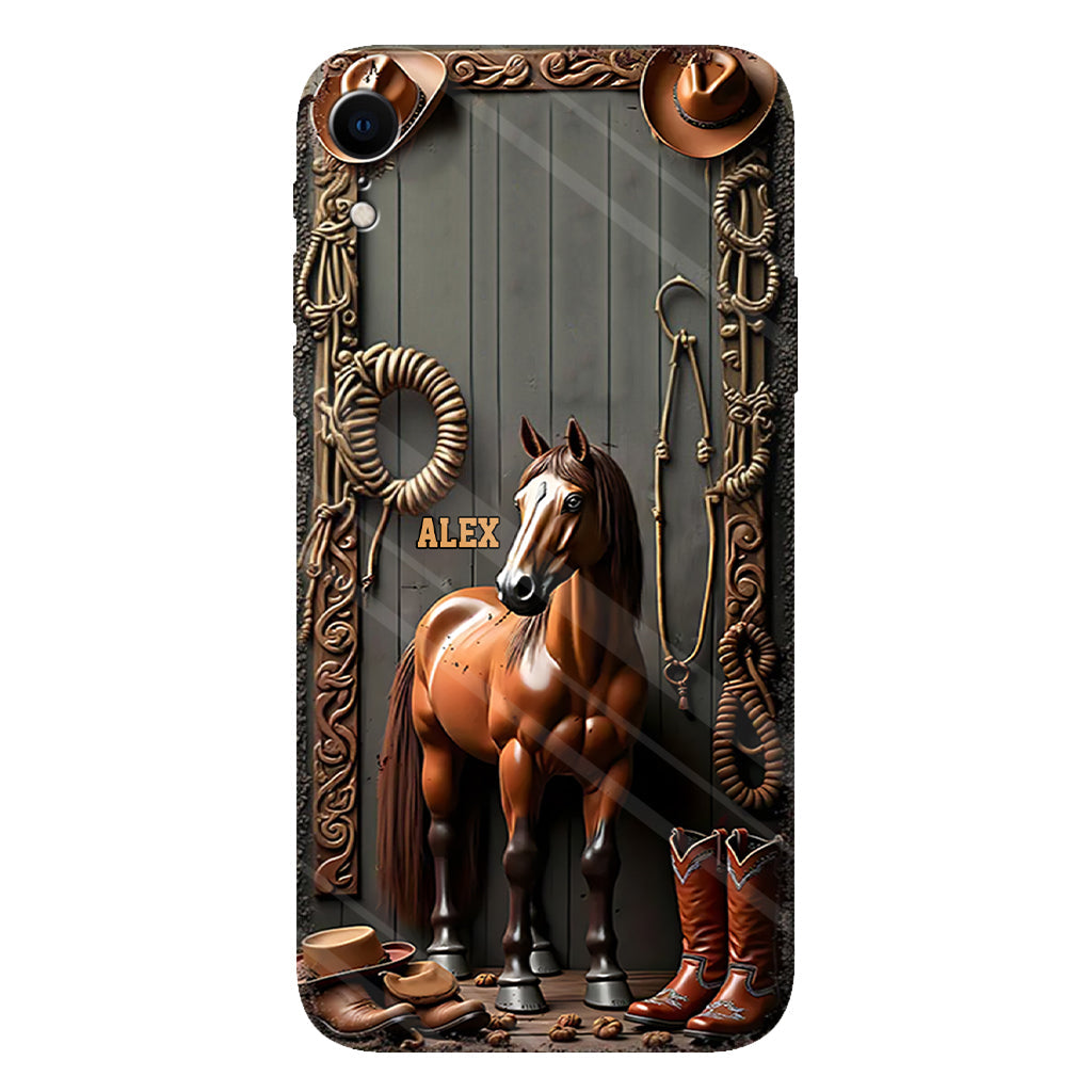 Love Horses - Personalized Horse Full Print Phone Case