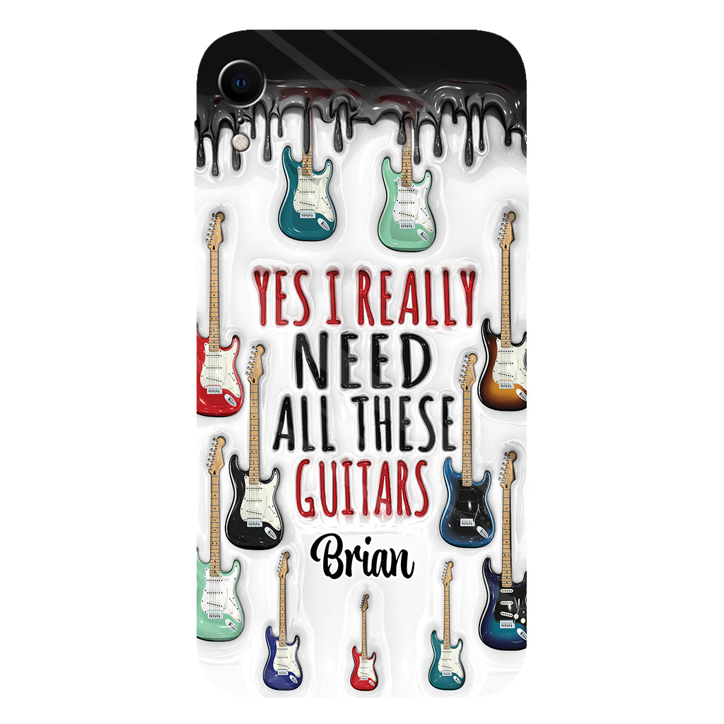 Yes I Really Do Need All These Guitars - Personalized Guitar Full Print Phone Case