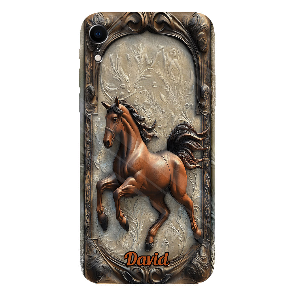 Liebe zum Pferd – Personalisierte Handyhülle mit Pferdemotiv