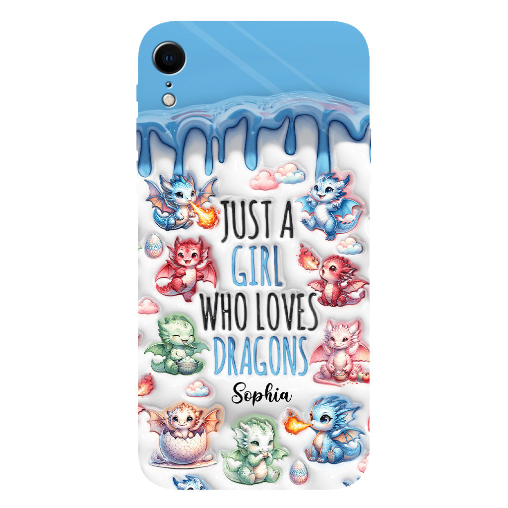 Just A Girl Who Loves Dragons - Personalized Dragon Full Print Phone Case