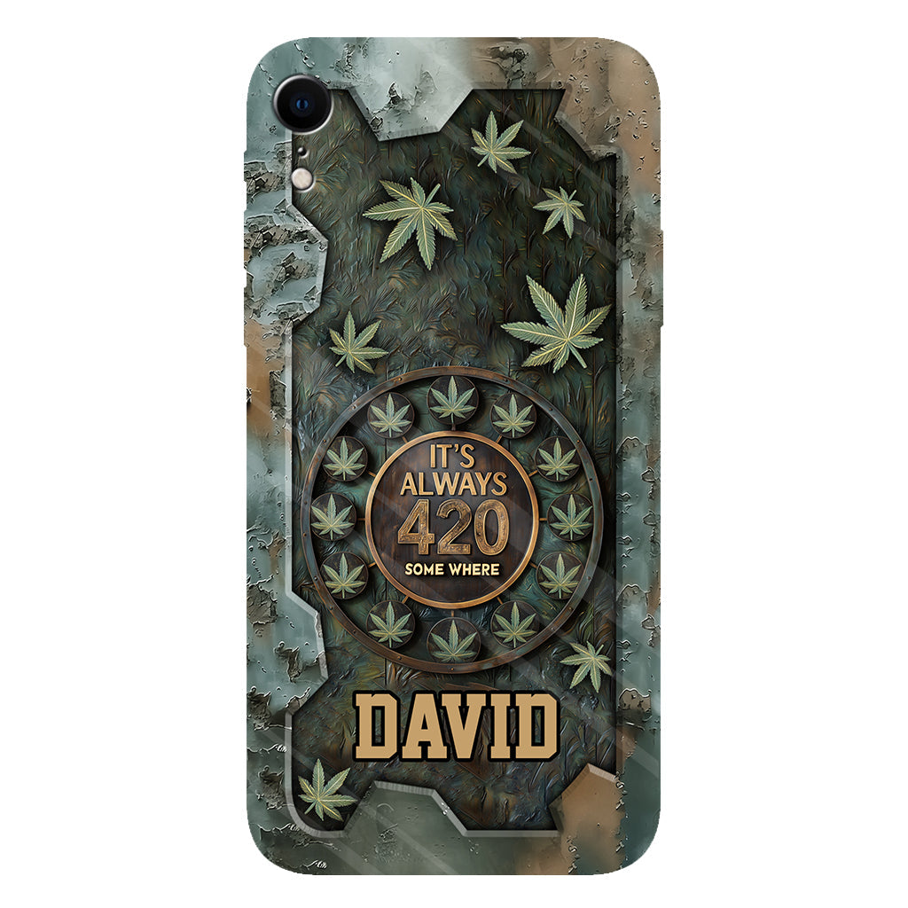 It's Always 420 - Personalized Weed Full Print Phone Case