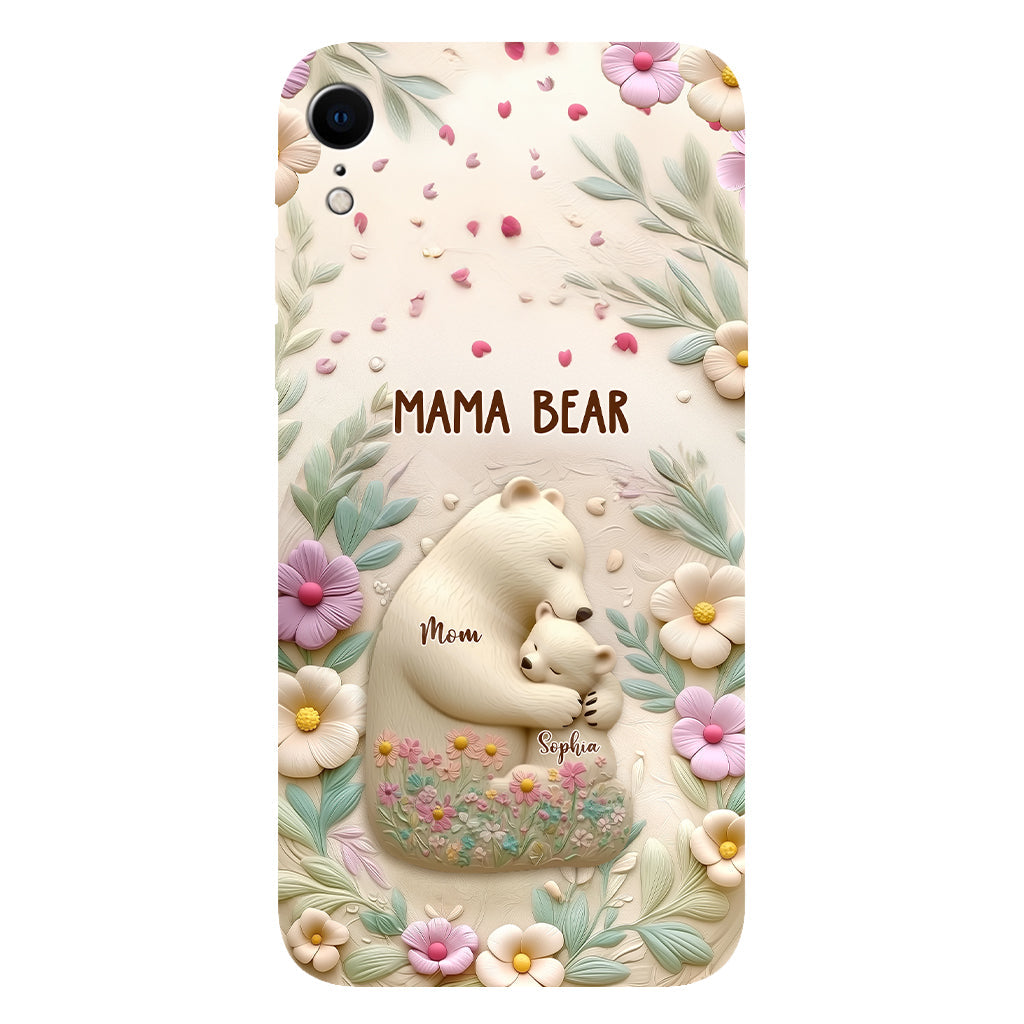 Mama Bär – Personalisierte Handyhülle mit Muttermotiv