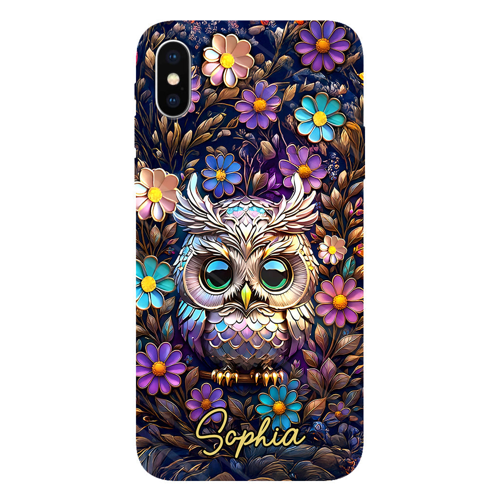 Cute Owl - Personalized Owl Full Print Phone Case