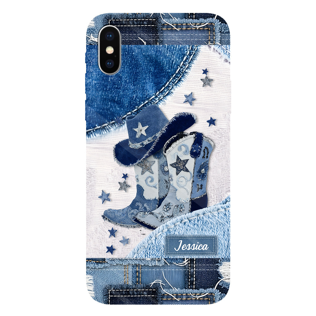 Cowgirl Boots - Personalized Cowgirl Full Print Phone Case