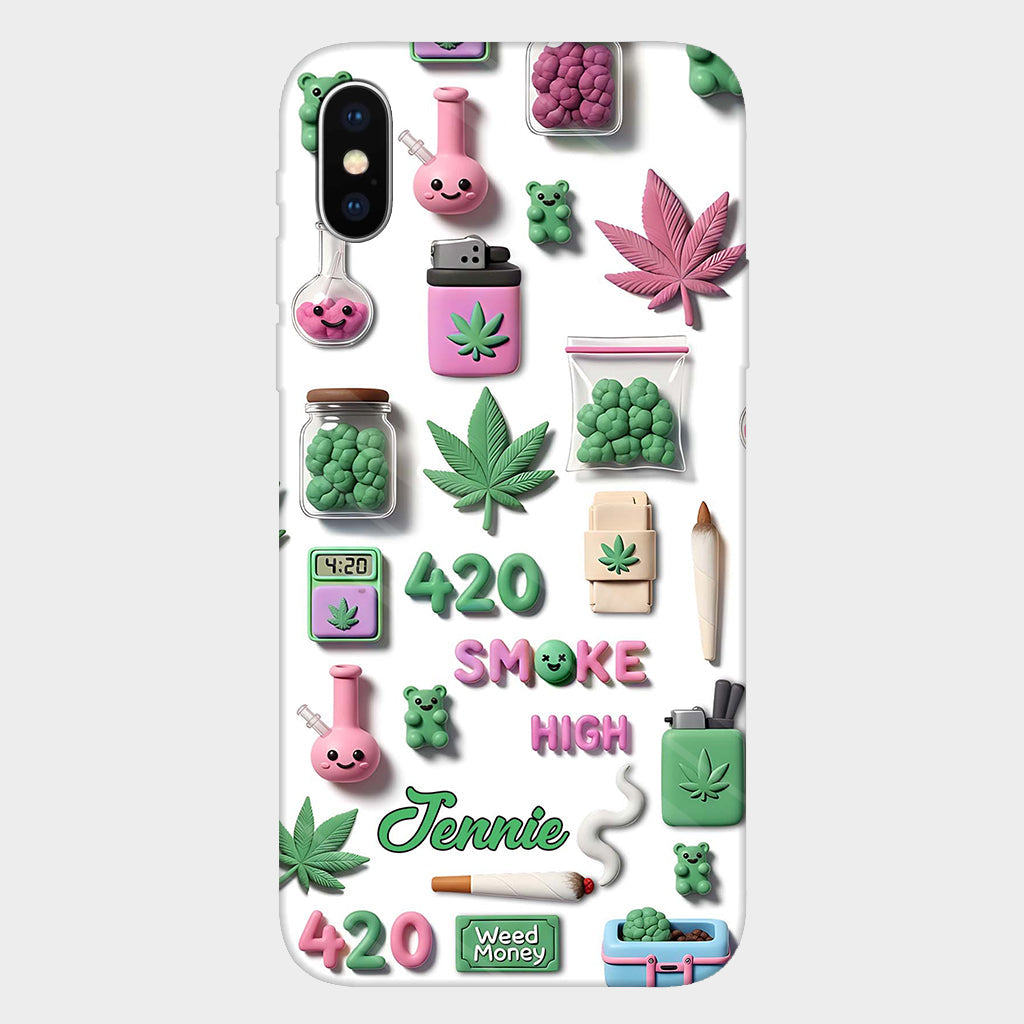 Stoner Chic – Personalisierte Handyhülle mit Weed-Motiv