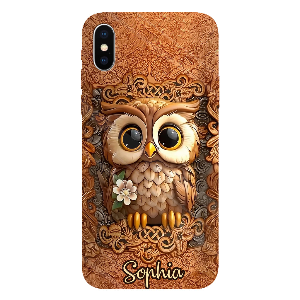 Beautiful Owl - Personalized Owl Full Print Phone Case