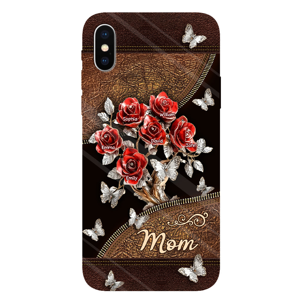 Wunderschönes Rosen-Geschenk für Mama, Oma,... - Personalisierte Handyhülle mit Vollbild-Aufdruck für Mutter