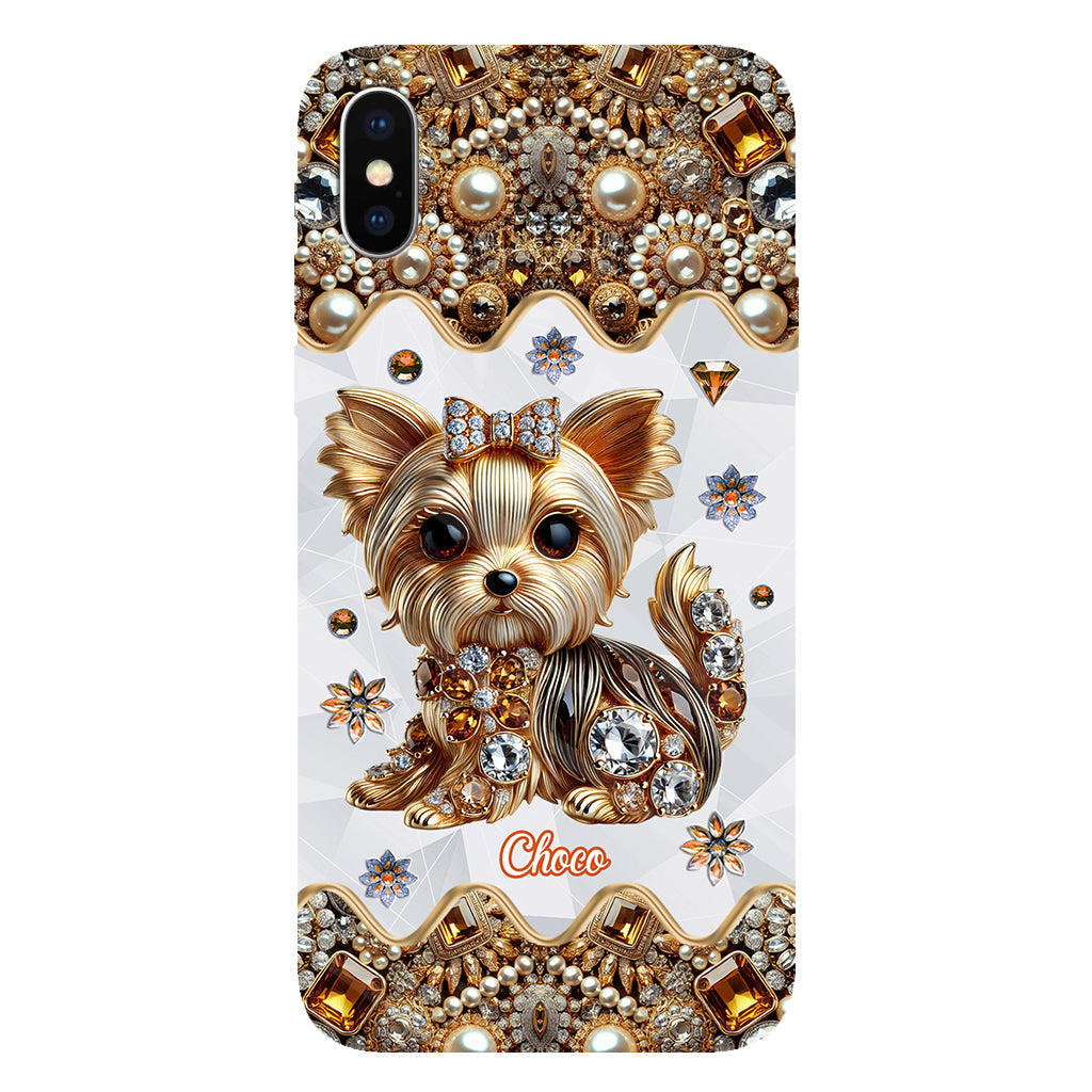 Liebe Yorkshire Terrier - Personalisierte Handyhülle mit Hundemotiv