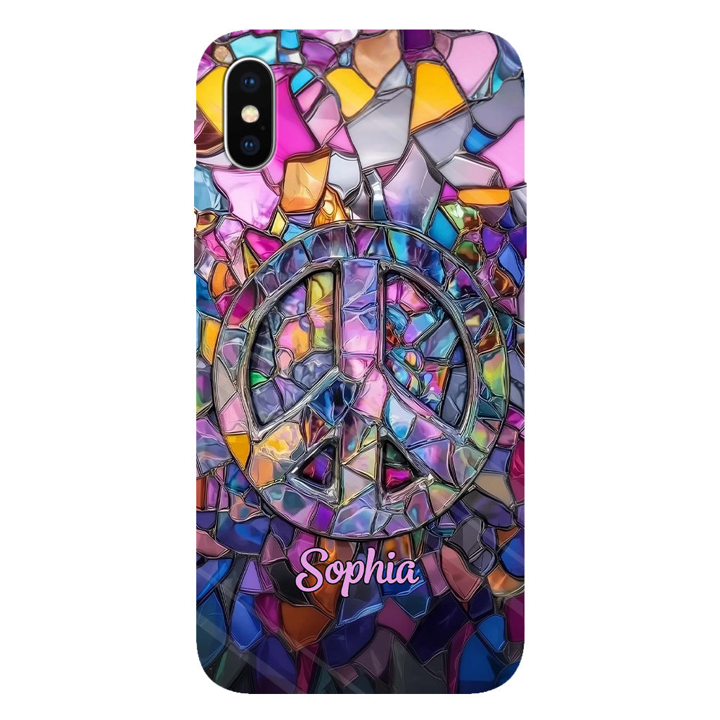 Hippie Soul – Personalisierte Handyhülle mit Hippie-Vollbilddruck