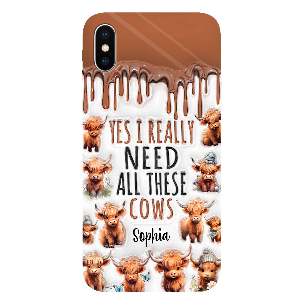 Yes I Really Need All These Cows - Personalized Full Print Phone Case