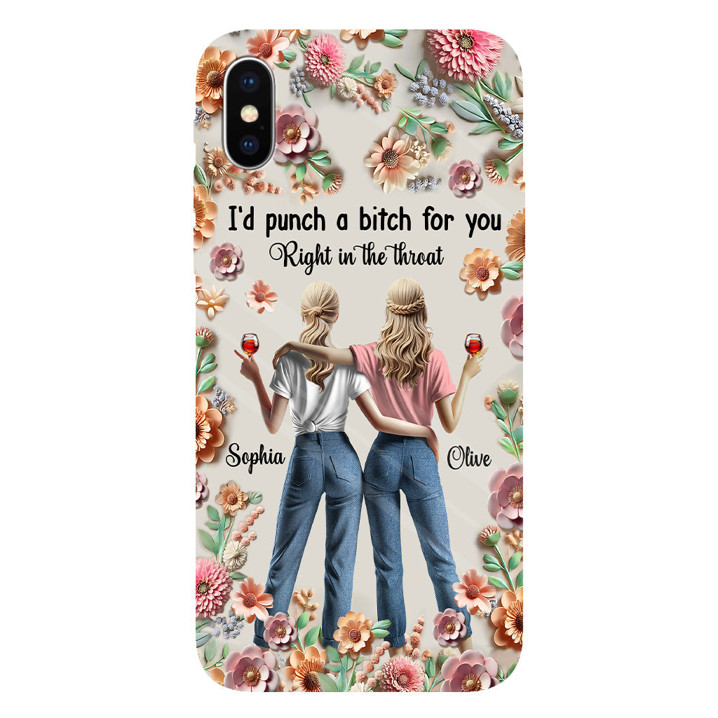 Punch Bitch Besties - Personalized Bestie Full Print Phone Case