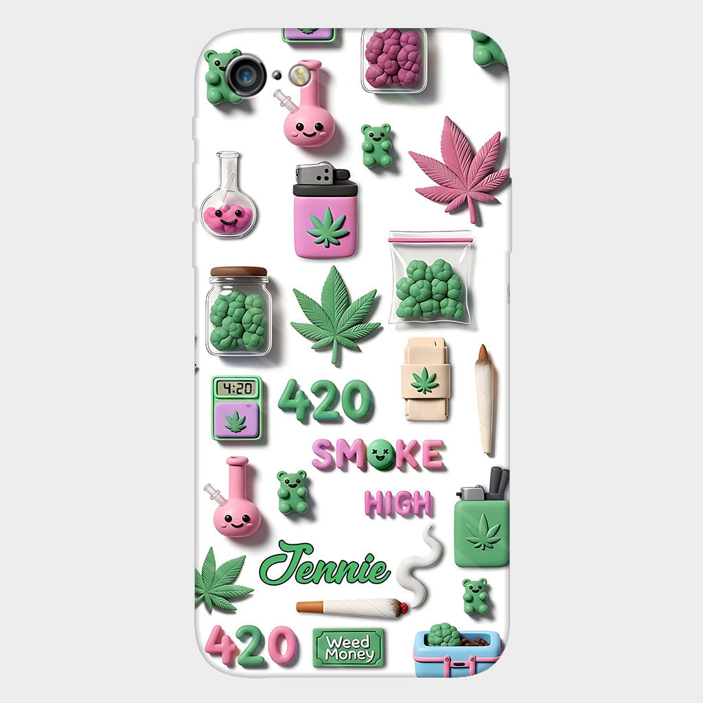 Stoner Chic – Personalisierte Handyhülle mit Weed-Motiv