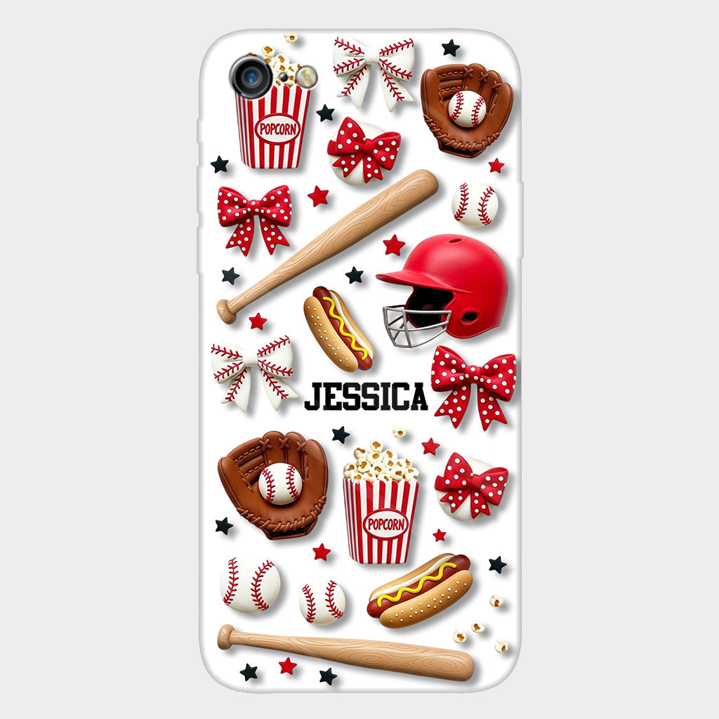 Love Baseball - Personalized Baseball Full Print Phone Case