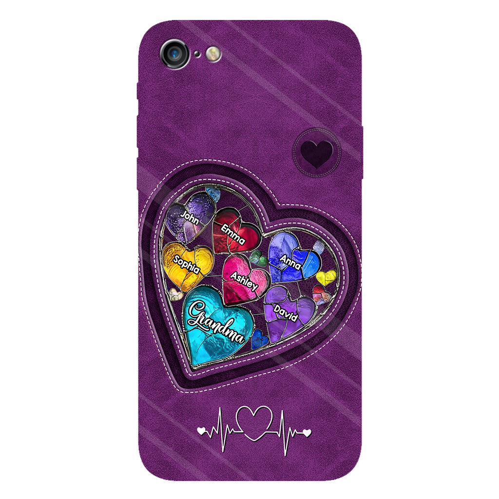 Grandma's Mom's Sweethearts - Personalized Grandma Full Print Phone Case