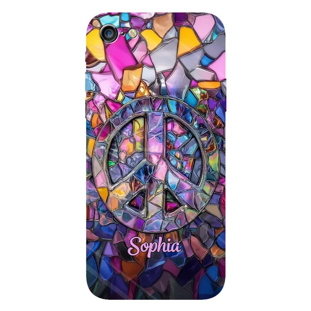 Hippie Soul – Personalisierte Handyhülle mit Hippie-Vollbilddruck