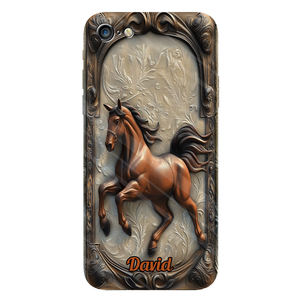 Liebe zum Pferd – Personalisierte Handyhülle mit Pferdemotiv