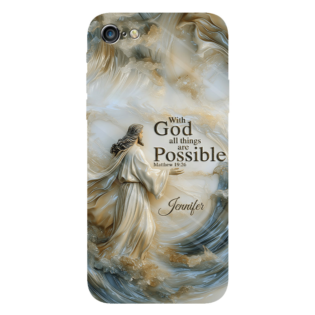 With God - Personalized Christian Full Print Phone Case