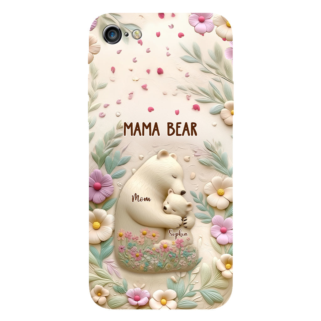 Mama Bär – Personalisierte Handyhülle mit Muttermotiv