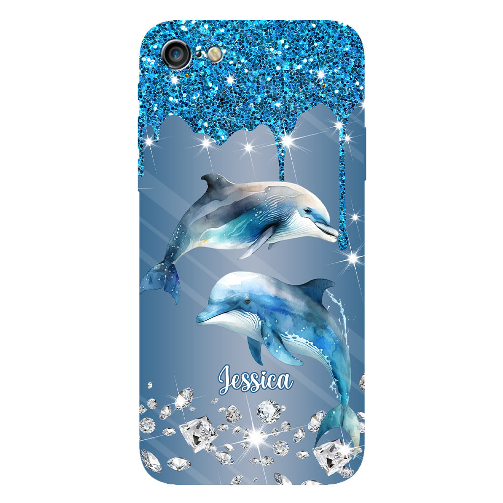 Beautiful Dolphins - Personalized Dolphin Full Print Phone Case