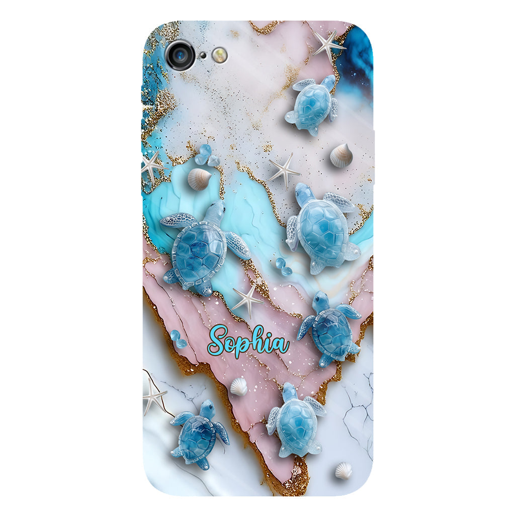 Liebe Schildkröten – Personalisierte Handyhülle mit Schildkrötenmotiv