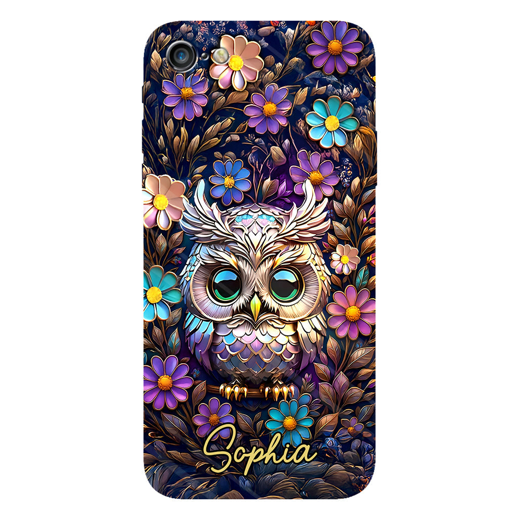 Cute Owl - Personalized Owl Full Print Phone Case