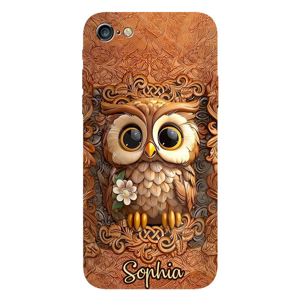 Beautiful Owl - Personalized Owl Full Print Phone Case
