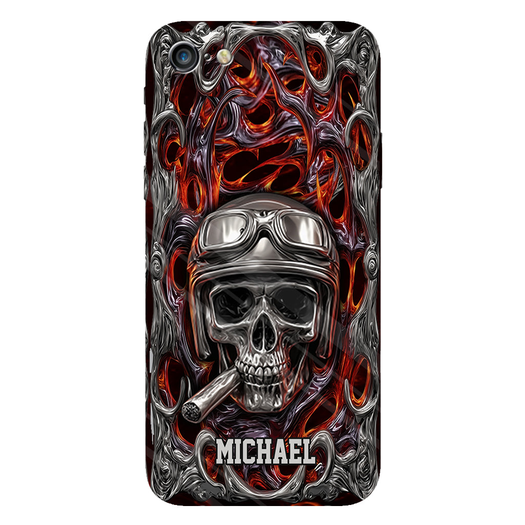 Ride Or Die – Personalisierte Handyhülle mit Biker-Motiv und Volldruck