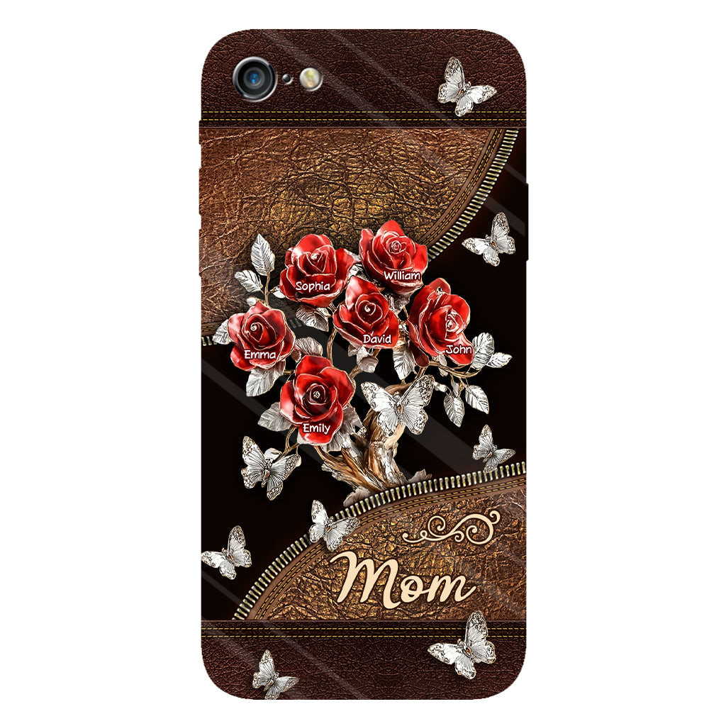 Wunderschönes Rosen-Geschenk für Mama, Oma,... - Personalisierte Handyhülle mit Vollbild-Aufdruck für Mutter