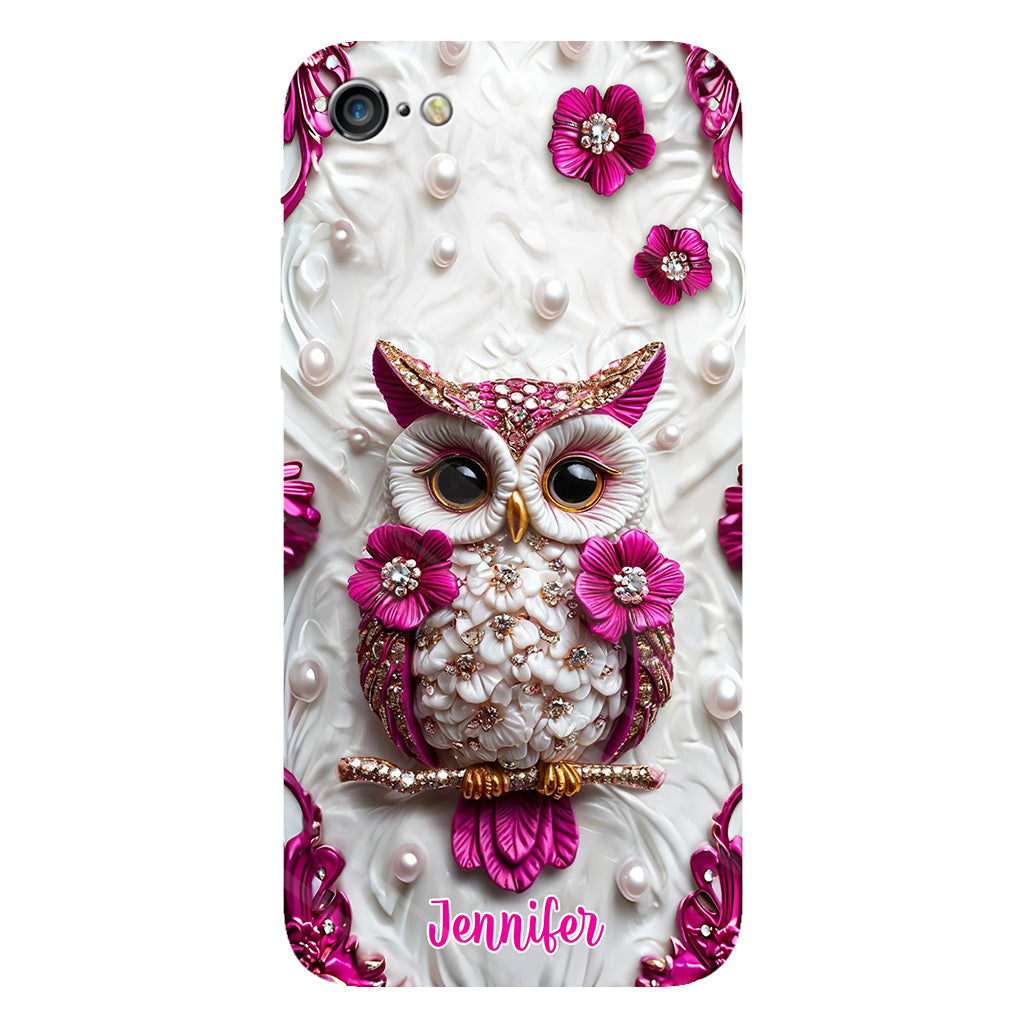 Beautiful Owl - Personalized Owl Full Print Phone Case