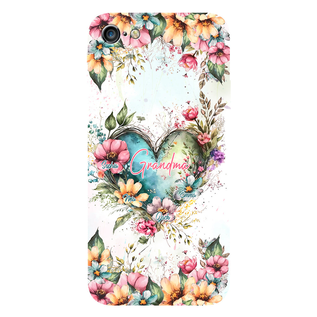 Omas Blumen – Personalisierte Handyhülle mit Oma-Motiv