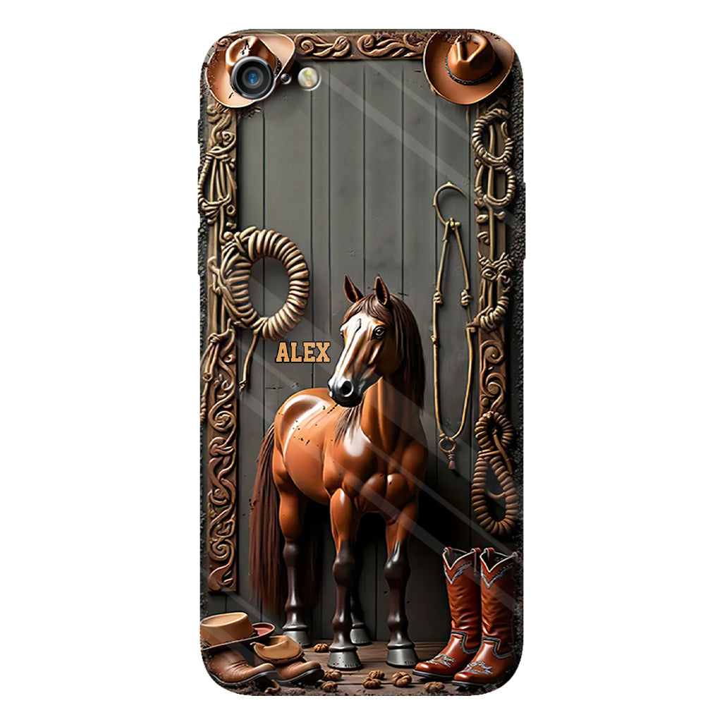 Love Horses - Personalized Horse Full Print Phone Case