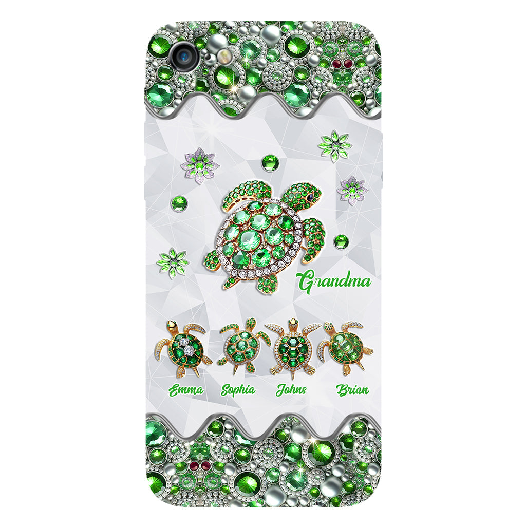 Grandma Of Little Turtles - Personalized Grandma Full Print Phone Case