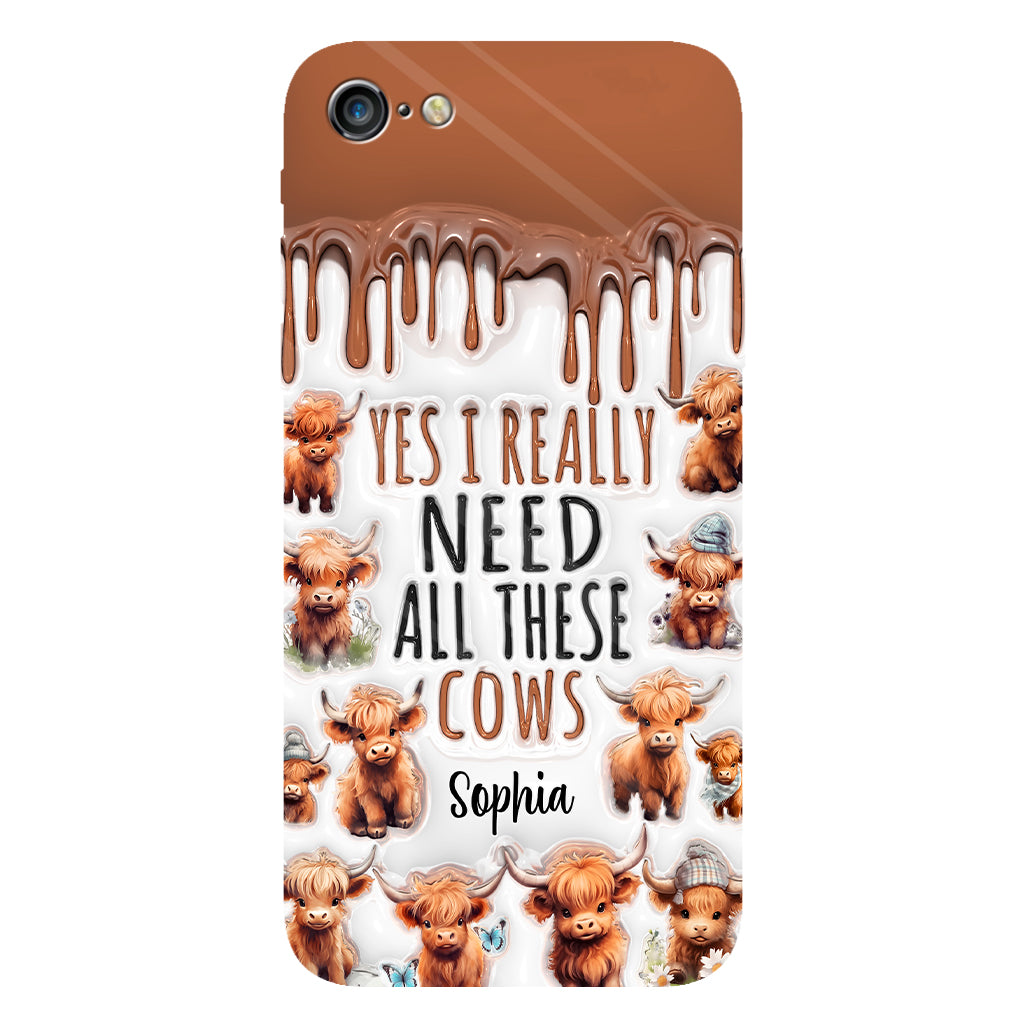 Yes I Really Need All These Cows - Personalized Full Print Phone Case