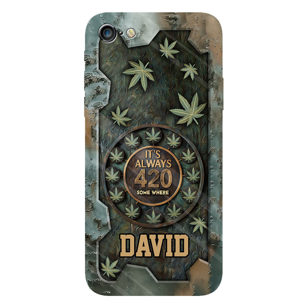 It's Always 420 - Personalized Weed Full Print Phone Case
