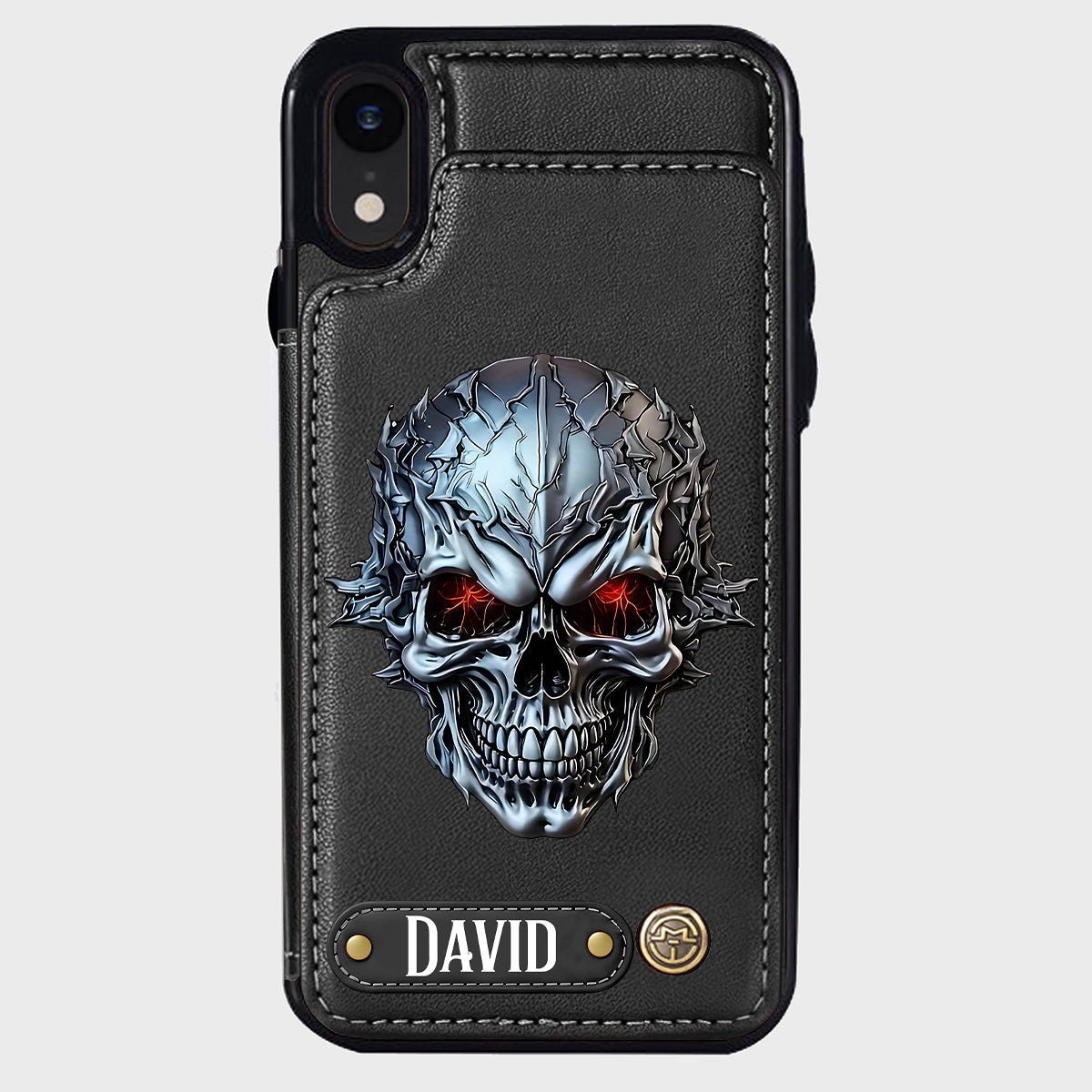 Cool Skull - Personalized Skull Wallet Phone Case
