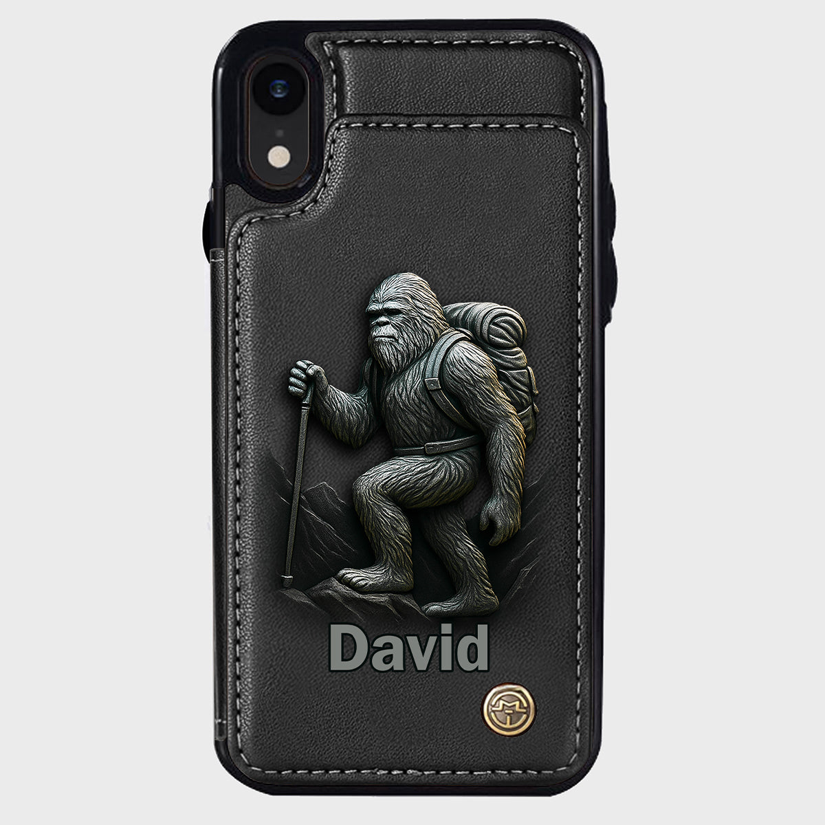Sasquatch - Personalisierte Handyhülle mit Wanderbrieftasche