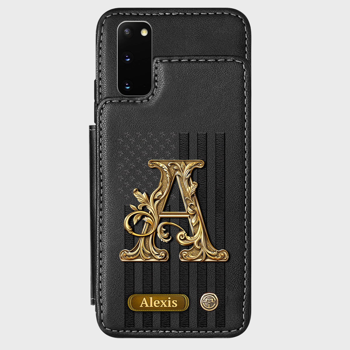 Initial Gift For Him, Gift For Man,... - Personalized Wallet Phone Case