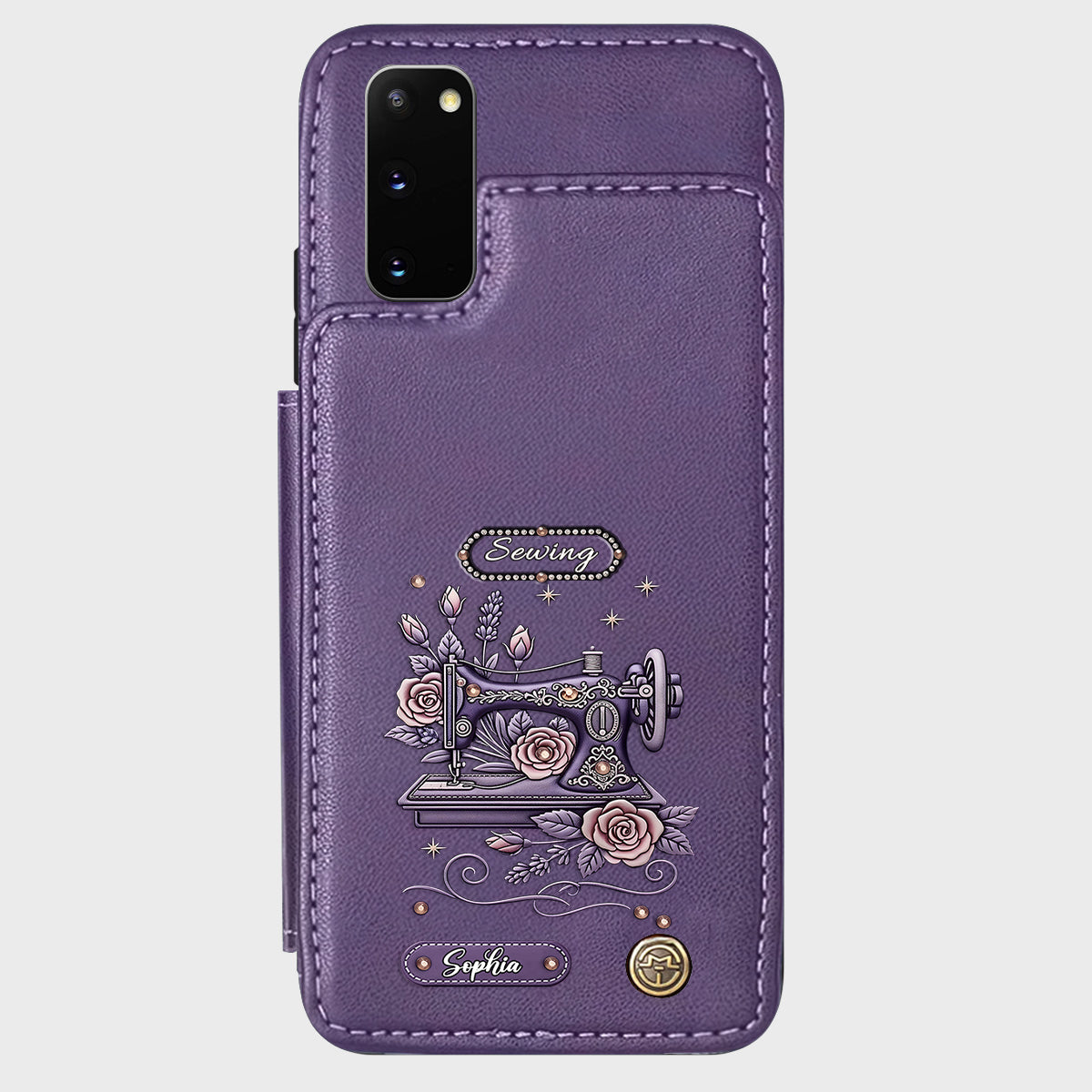 Love Sewing - Personalized Sewing Wallet Phone Case