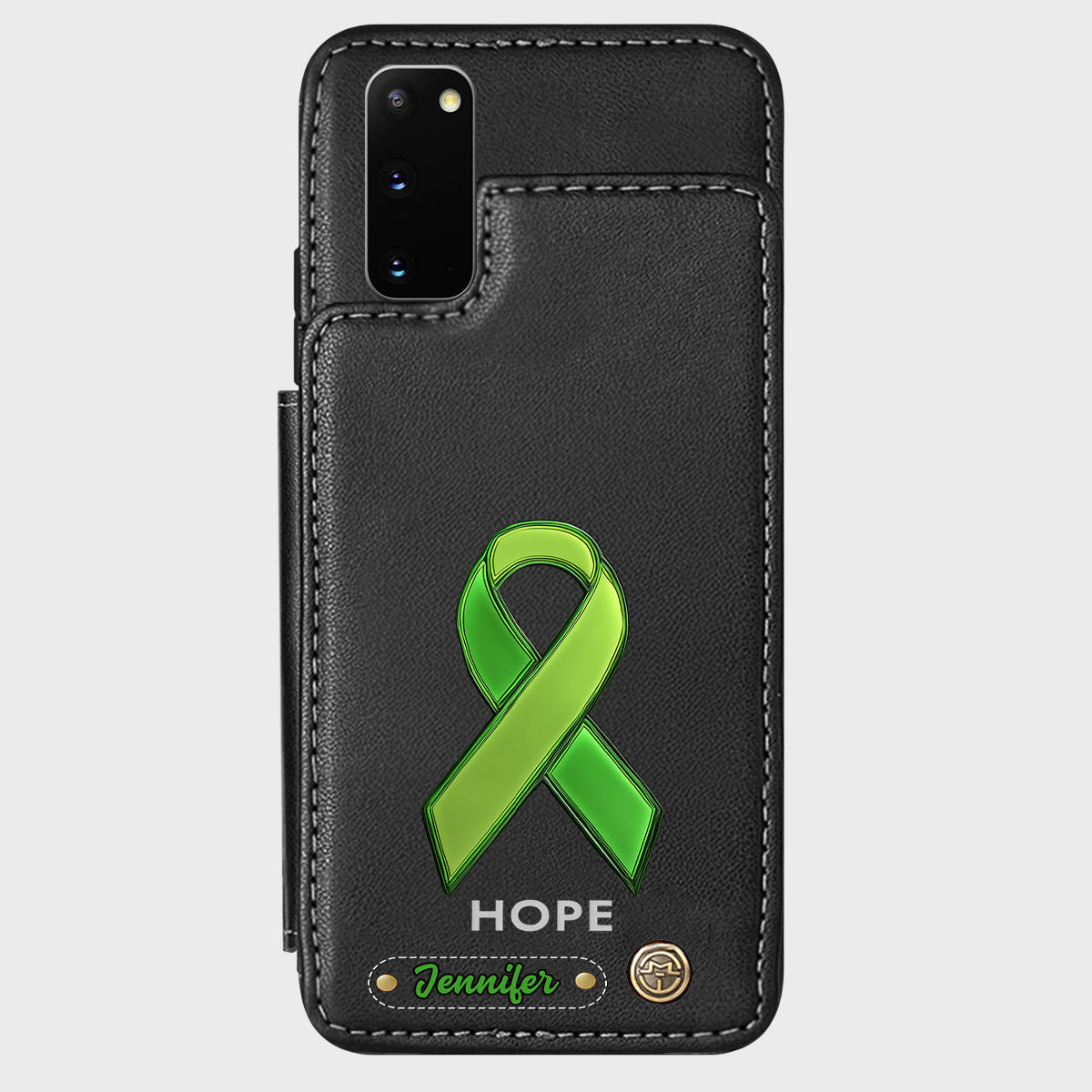 Hoffnung – Personalisierte Handyhülle mit Brieftaschenfunktion zur Sensibilisierung für psychische Gesundheit