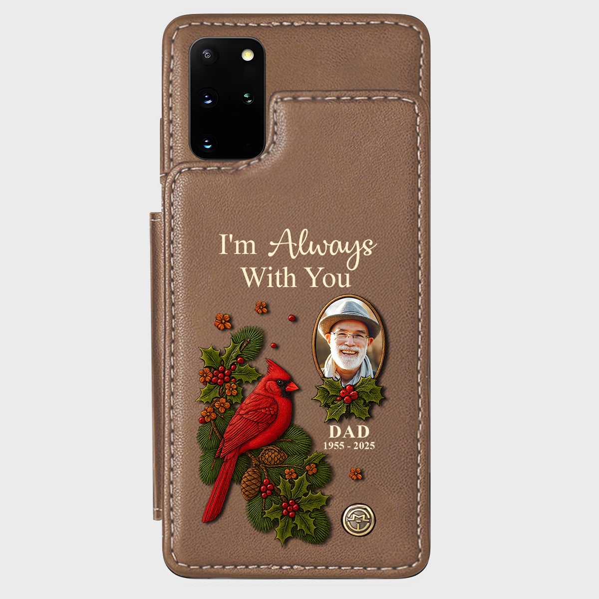 I Am Always With You - Personalized Memorial Wallet Phone Case